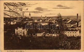 Besztercebánya, Banská Bystrica; látkép. Machold F. kiadása / general view (EK)