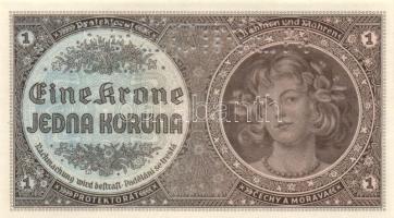 Német 3. Birodalom/Cseh-Morva Protektorátus 1940 1K, 5K, 50K, 100K, 100K(2.kiadás) teljes sor! "Specimen" v. "Neplatné" lyukasztással! T:I