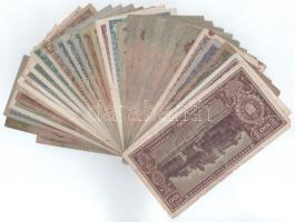 Vegyes 31db-os pengő bankjegy tétel T:F,VG közte néhány jobb állapotú és szép papír