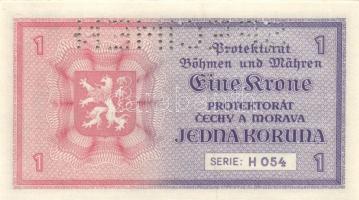 Német 3. Birodalom/Cseh-Morva Protektorátus 1940 1K, 5K, 50K, 100K, 100K(2.kiadás) teljes sor! &quot...