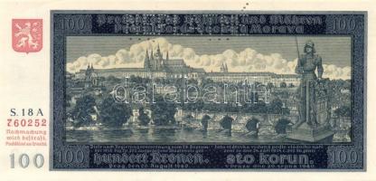 Német 3. Birodalom/Cseh-Morva Protektorátus 1940 1K, 5K, 50K, 100K, 100K(2.kiadás) teljes sor! &quot...