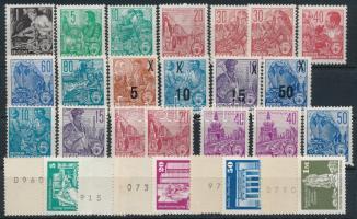 NDK 1953-1957 20 db forgalmi bélyeg + 9 db automata bélyeg sorszámmal (ca. Mi EUR 280.-)