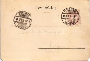 1898 Buziás, Pavillon Restaurant, Graben-Allee, Josefs-Quelle / étterem, Árok fasor, József forrás /...