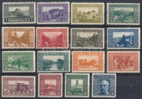 Bosznia-Hercegovina 1906 Teljes sor 9 1/4 fogazással (**120.000)
