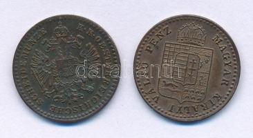 1882KB 5/10kr Cu + Ausztria 1885. 5/10kr Cu T:XF
Hungary 1882KB 5/10 Kreuzer Cu + Austria 1885 5/10...