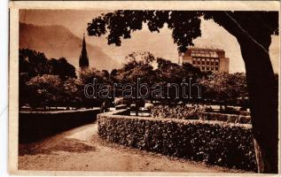 1947 Brassó, Kronstadt, Brasov; Parcul si Hotel Aro-Palace. Foto K. Lehmann / park, szálloda / park, hotel (EB)