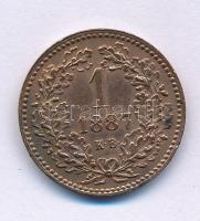 1887KB 1kr Cu "Középcímer" T:XF kis patina Adamo M4.1