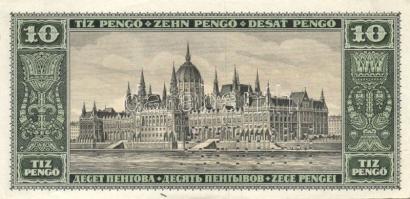 1926 10P "B 000 - 000000" sorszámmal, "Minta" perforációval T:I RRR!!!