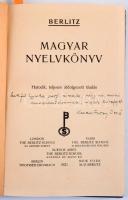 Berlitz. Magyar nyelvkönyv. Az egyik szerző, Keresztury Dezső (1904-1996) író, költő, irodalomtörtén...