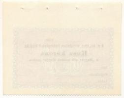 1914-1919. Budapest 20K "Magyar nők korona alapja II." számozás nélkül, kitöltetlen T:UNC
...