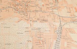 1928 Miskolc thjf. város térképe. Tervezték: Szűcs Sándor és Dr. Vigyázó János, készítette: Tóvári J...