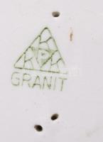 Gránit fürdőszobai akasztó, jelzett, kis kopással, 12x6 cm