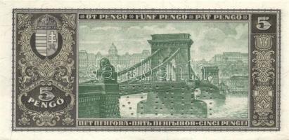 1926 5P "A 000 - 000000" sorszámmal, "Minta" perforációval T:I RRR!!!