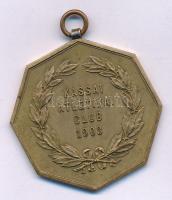 1903. "Kassai Atletikai Club 1903" bronz sport emlékérem füllel, "SGA" gyártói jellel. Szign.: Berán Lajos T:AU,XF