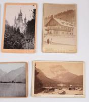 cca 1880-1910 Külföldi városokat, tájakat, épületeket ábrázoló keményhátú fotók, összesen 37 db, veg...
