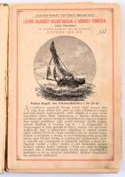 Vámbéry Ármin: Vámbéry Ármin utazásai Ázsiában. Az ifjúság számára átdolgozta Radó Vilmos. Bp.,[1894.],Eggenberger (Hoffmann és Molnár), (Athenaeum-ny.), 1 t.+ 224 p. + 14 (egészoldalas, fekete-fehér képtáblák) t. 2. kiadás. Kiadói illusztrált félvászon-kötés, kopott, sérült borítóval, címlaphiánnyal, egy tábla hiányzik, kijáró lapokkal, rossz állapotban.