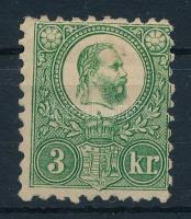 1871 Réznyomat 3kr (min. 35.000) (folt a középrészben / spot)