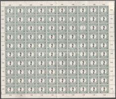 1920 Magyar Posta 20f portó teljes hajtott ív (30.000)