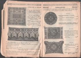 cca 1890 Bp. VII. Király utca 21., Wald Gyula kézimunka nagyiparos képes árkatalógusa, sérült, 352p