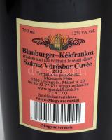 2012 Blauburger-Kékfrankos. Mészáros Péter, 0,75l, vadászmintás címkével, bontatlan