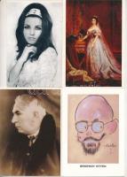 SZÍNÉSZEK, HÍRES EMBEREK - 44 db MODERN képeslap, közte fotók / ACTORS, FAMOUS PEOPLE - 44 modern postcards with photos