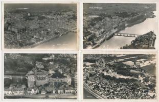 10 db RÉGI franciaországi légi felvétel / 10 pre-1945 French aerial photo postcards