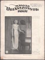 1930, 1936, 1937 A Magyar Úriasszonyok Lapja 3 db száma sérülésekkel + Gyulay Boros Mária: Kézimunkakincsek könyve