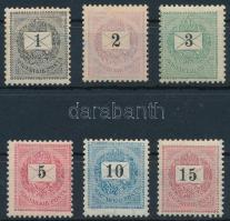 1889-1898 6 db krajcáros bélyeg