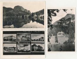 3 db RÉGI város képeslap: Marosvásárhely, Gyilkos-tó és környéke / 3 pre-1945 postcards: Targu Mures, Lake Rosu (Ghilcos)