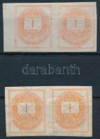 1874-1881 2 db Hírlapbélyeg pár