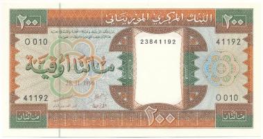 Mauritánia 1996. 200O T:UNC hullámos papír Mauritania 1996. 200 Ouguiya C:UNC wavy paper Krause P#5