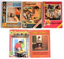 Szűcs József (szerk.): Az Ezermester kiskönyvtár 10., 12., 13., 18., 28. 1972-1988. 5 db. Kiadói papírkötés, kissé kopottas állapotban.