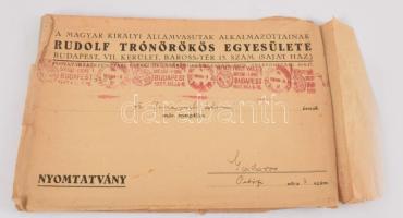 cca 1900-1940 Vegyes MÁV-val kapcsolatos iratok, dokumentumok, kb. 20 db
