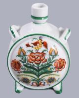 Zsolnay mesemintás kulacs, jelzett, hibátlan, m: 11,5 cm