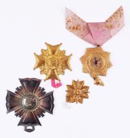 cca 1880, 4 darab táncrend kitűző, klf méretben