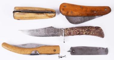 5 darab klf régi bicska és kés