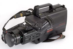 Grundig VS170 kamera, tartótáskájában, töltővel