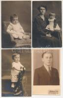 31 db RÉGI fotós képeslap és fotó és vegyes minőségben / 31 pre-1945 photo postcards and photos in m...