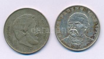 1947. 5Ft Ag "Kossuth" + 1994. 200Ft "Deák" T:F,XF patina
Adamo F8.1, F13.1