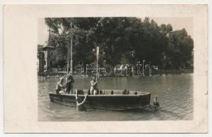 Keszthely, csónakázók. photo