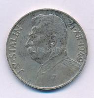 Csehszlovákia 1949. 100K Ag "Sztálin" T:XF patina Czechoslovakia 1949. 100 Korun Ag "Stalin" C:XF patina Krause KM#30