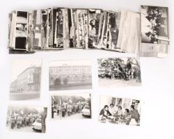 cca 1970 A Szegedi Kenderfonógyár archívumából származó fotók, kb. 100 db, részben feliratozva, 14x10 cm körüli méretben