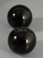 2 darab obszidián gömb, hibátlan, d: 4,5 cm
