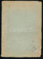 Urbán Ernő: Ének a Dunakorzón. DEDIKÁLT! Bp, 1942., (May János-ny.), 77+3 p. Kiadói papírkötésben, foltos, szakadt borítóval.