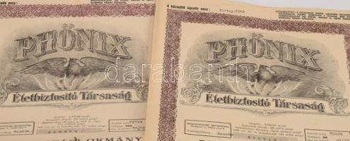 cca 1910-1935 9 db vegyes biztosítási okmány