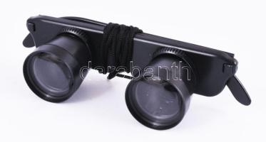 Ékszerész nagyítós szemüveg, tokban, újszerű