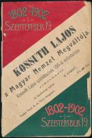 Sz.n.: Kossuth Lajos a Magyar Nemzet Megváltóa születésének 100. évfordulójára. Szeged. 1902. Traub B. 29 p + 1 t. Illusztrált kiadói papírborítóval, ceruzás firkával, sérült. Ritka.