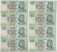 2001-2006. 200Ft (8x) T:F-VG Adamo F53