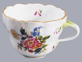 Fischer Emil kézzel festett csésze, jelzett, minimális kopással, m: 7 cm