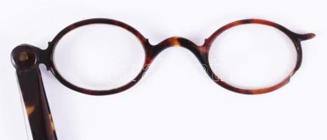 Teknőspáncél összecsukható olvasószemüveg, h: 24 cm